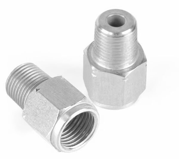 Haltech M10 x 1.0 to 1/8 NPT Adaptor Thread M10 x 1.0 Female to 1/8NPTF Male