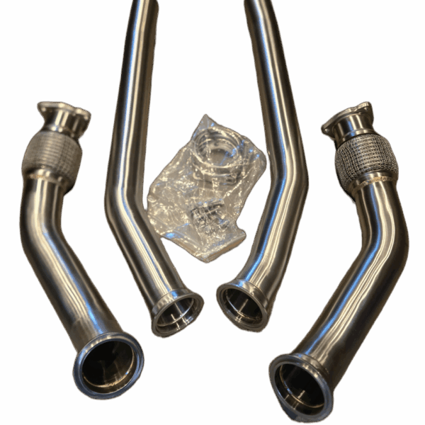 Untd. Performance Catless Lower Downpipe W/ V-Bands Audi 3.0T Supercharged - S4 S5 SQ5 B8 B8.5 - A6 A7 C7 C7.5