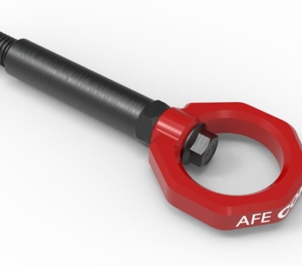 aFe Control Rear Tow Hook Red BMW F-Chassis 2/3/4/M