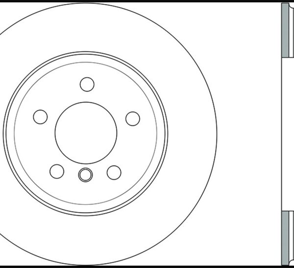 StopTech Sport Slotted 12-16 BMW 640i Front Left Rotor