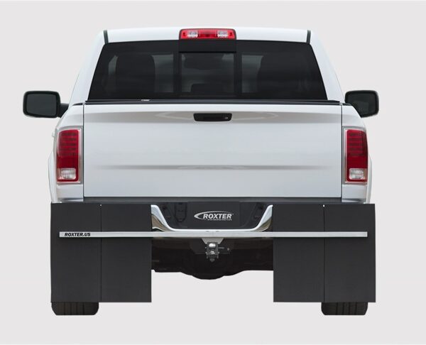 Access Roxter Universal Fit Pickups/SUVS 80in Wide Smooth Mill Finish Hitch Mounted Mud Flaps
