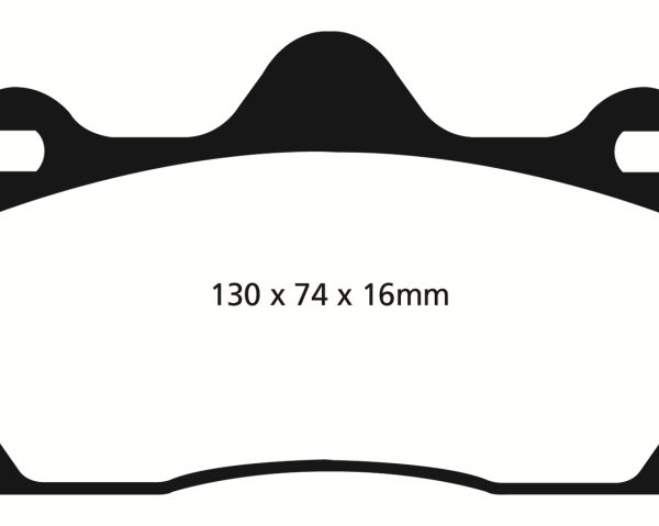 EBC 10+ Lotus Evora 3.5 Redstuff Rear Brake Pads