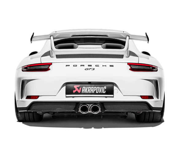 Akrapovic 2018 Porsche 911 GT3 (991.2) Slip-On Race Line (Titanium) w/Titanium Tail Pipe Set