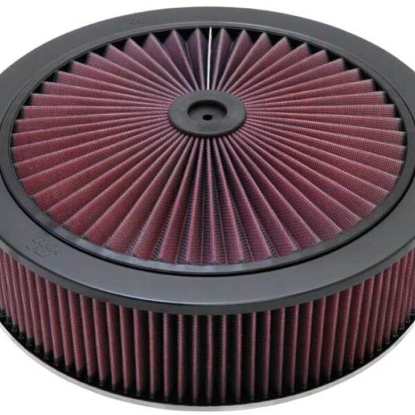 K&N X-Stream Top Filter Black 14 inch OD 5.125 inch Neck Flange 5.875 inch H