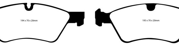 EBC 05-06 Mercedes-Benz G55 AMG 5.4 Supercharged Greenstuff Front Brake Pads