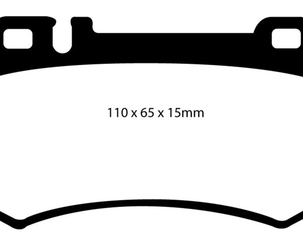 EBC 03-06 Mercedes-Benz CL55 AMG 5.4 Supercharged Redstuff Rear Brake Pads