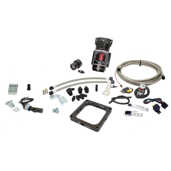 Snow Performance Gas Carb 4500 Flange Stage 1 Water Injection Kit (WOT SS Braided Lines w/o Tank)
