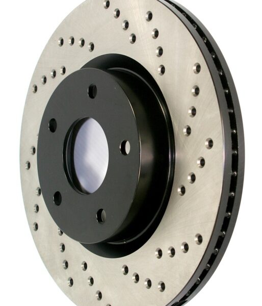 Stoptech 17-23 Audi A4 Q5 A6 Quattro Sport Cross Drilled Brake Rotor, Right