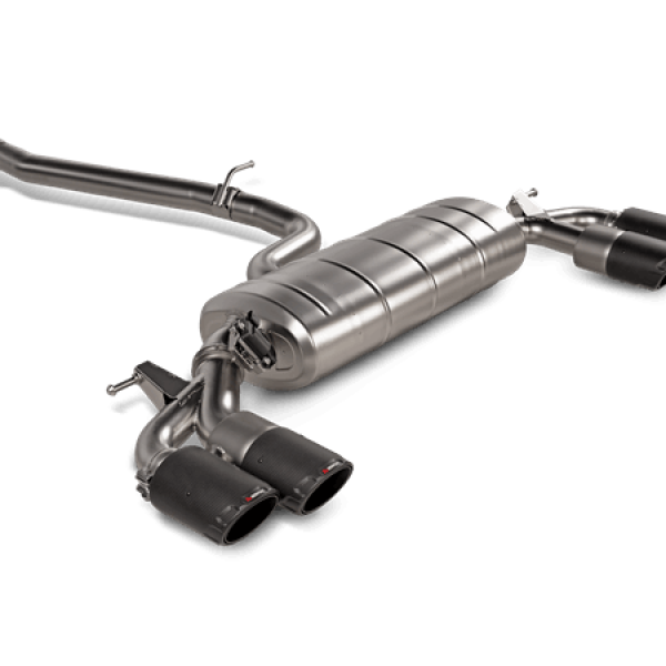 Akrapovic 2021+ Audi S3 Sedan (8Y) Evolution Line Cat Back (Titanium) w/Carbon Tips