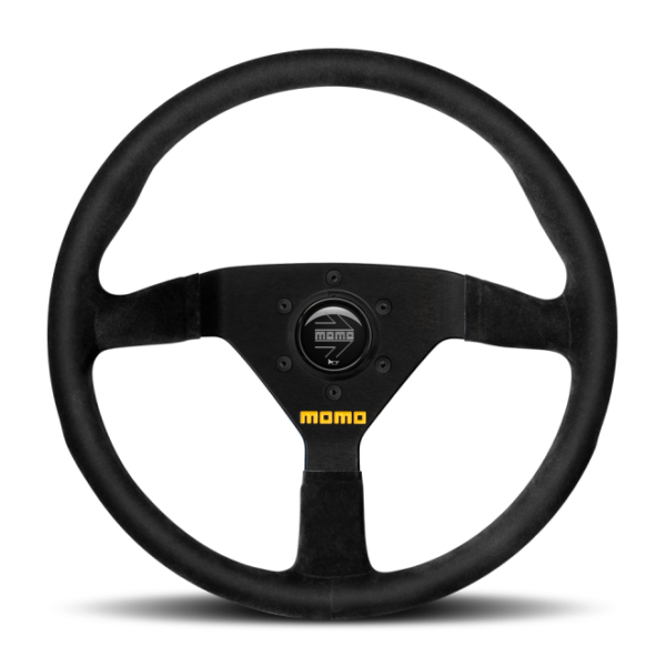 Momo MOD78 Steering Wheel 320 mm - Black Suede/Black Spokes