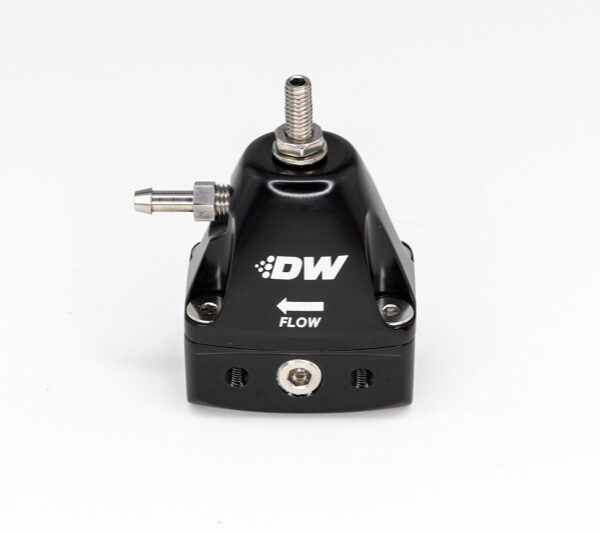 DeatschWerks DWR1000iL In-Line Adjustable Fuel Pressure Regulator - Black