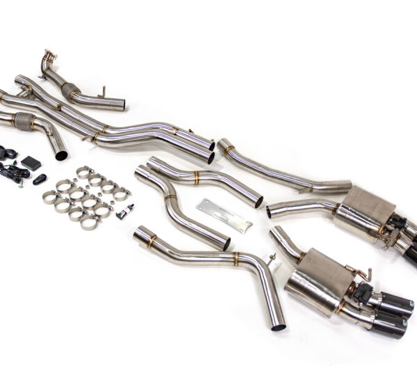 VR Performance Audi S4/S5/B9 Stainless Valvetronic Exhaust System with Carbon Tips