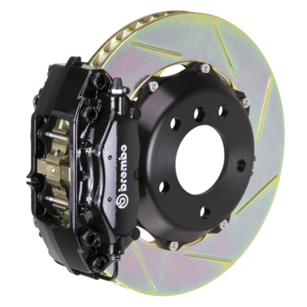 Brembo 06-13 S350 Rear GT BBK 4 Piston Cast 2pc 328x28 2pc Rotor Slotted Type1-Black