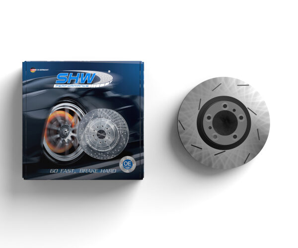 SHW 12-13 Porsche Panamera TurboS 4.8L w/X80 Power Pkg Right Rear Slott MB Brake Rotor (97035240620)