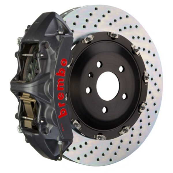 Brembo 17-23 530i/530i xDrive Fr GTS BBK 6Pis Cast 380x34 2pc Rotor Drilled-Black HA