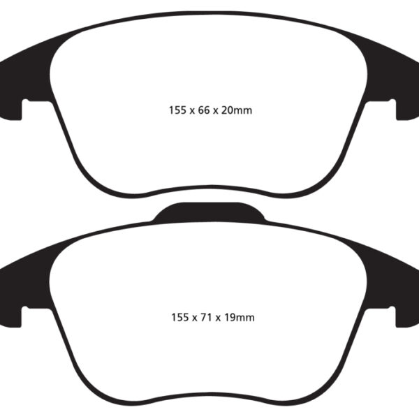 EBC 15 and up Audi Q3 2.0 Turbo Redstuff Front Brake Pads