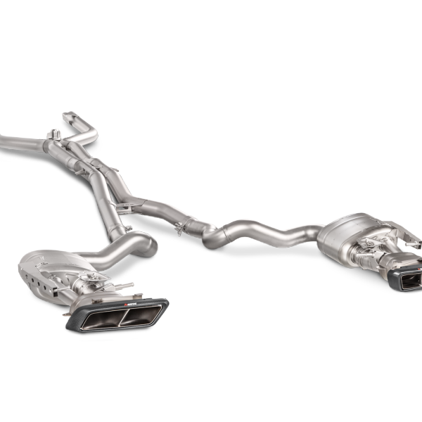 Akrapovic 16-17 AMG C63 Coupe Evolution Line Cat Back (Titanium) w/ Carbon Tips (Req. Link Pipe)