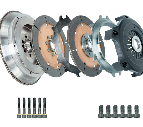 DKM Clutch 11-13 BMW 135i 215mm Ceramic Twin Disc MRX Clutch Kit w/Flywheel (850 ft/lbs Torque)