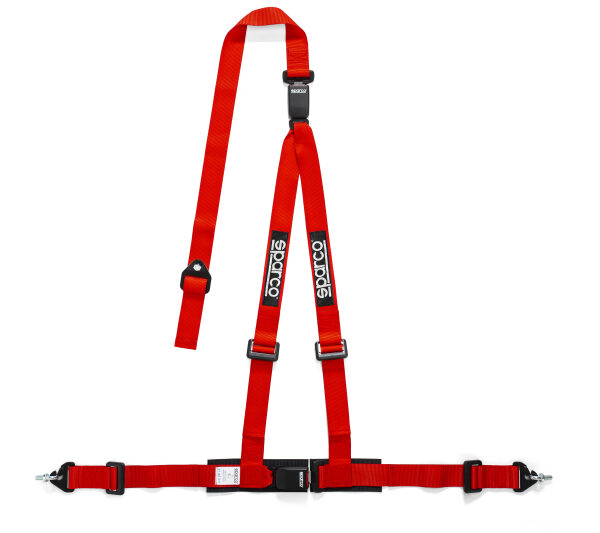 Sparco Belt 2 Inch Red 3Pt Dbl Rel