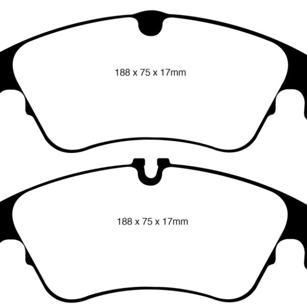 EBC 09-11 Audi A4 2.0 Turbo Redstuff Front Brake Pads