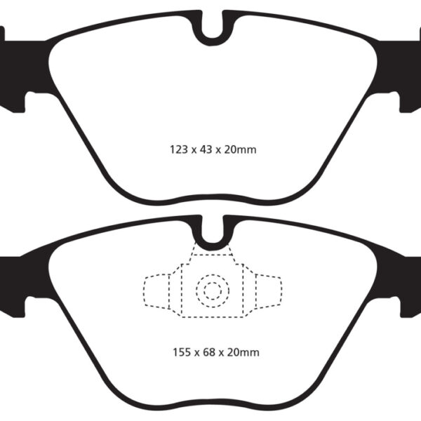 EBC 13+ BMW X1 2.0 Turbo (28i) Redstuff Front Brake Pads