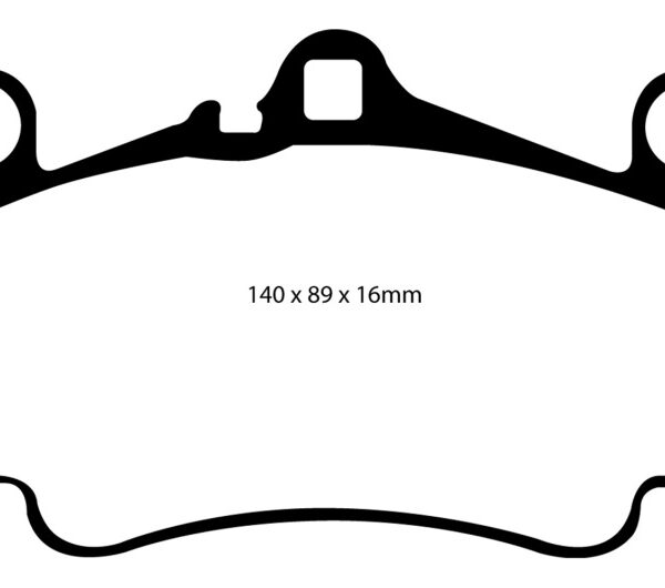 EBC 03-05 Porsche 911 (996) (Cast Iron Rotor only) 3.6 Carrera 4S Redstuff Front Brake Pads