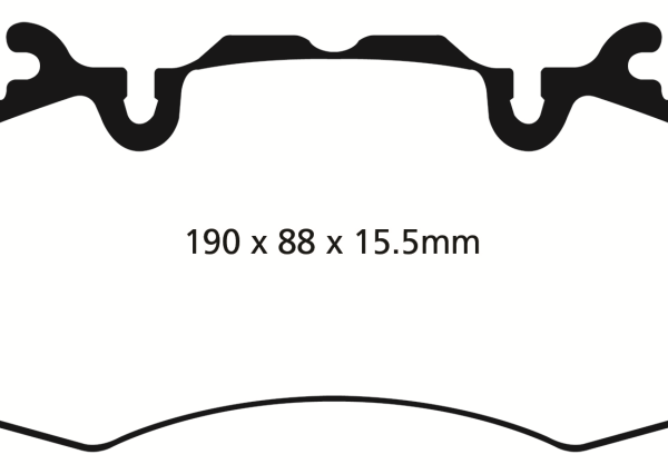 EBC 13+ Land Rover Range Rover 3.0 Supercharged Greenstuff Front Brake Pads