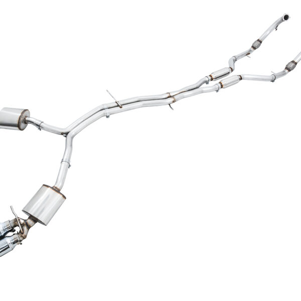 AWE Tuning Audi B9 S5 Sportback Touring Edition Exhaust - Non-Resonated (Silver 102mm Tips)