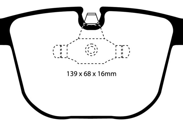 EBC 08-10 BMW M3 4.0 (E90) Bluestuff Rear Brake Pads