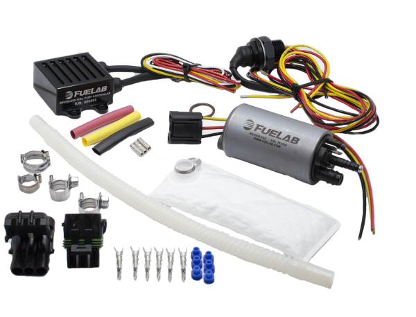 Fuelab 253 In-Tank Brushless Fuel Pump Kit w/9mm Barb & 6mm Siphon/72002/74101/Pre-Filter - 500 LPH
