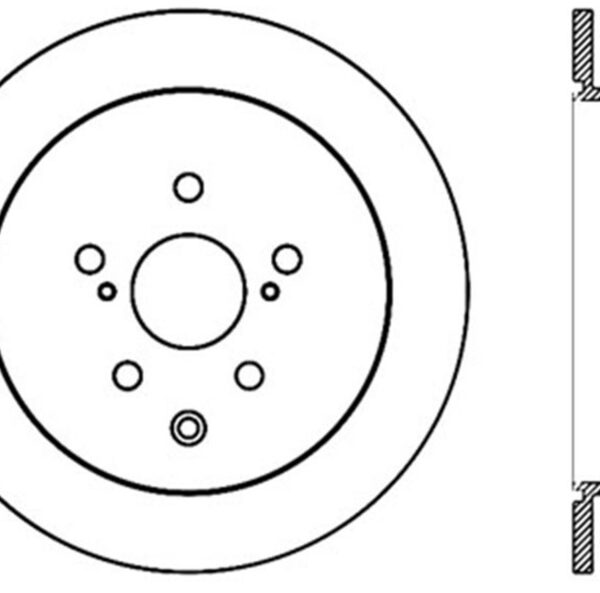 StopTech Sport Drilled & Slotted Rotor - Rear Right