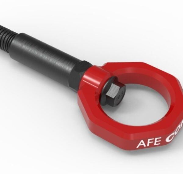 aFe Control Front Tow Hook Red BMW F-Chassis 2/3/4/M