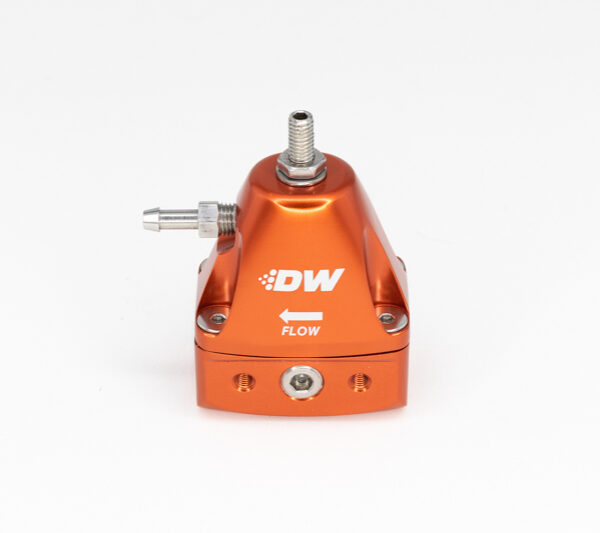 DeatschWerks DWR1000iL In-Line Adjustable Fuel Pressure Regulator - Orange