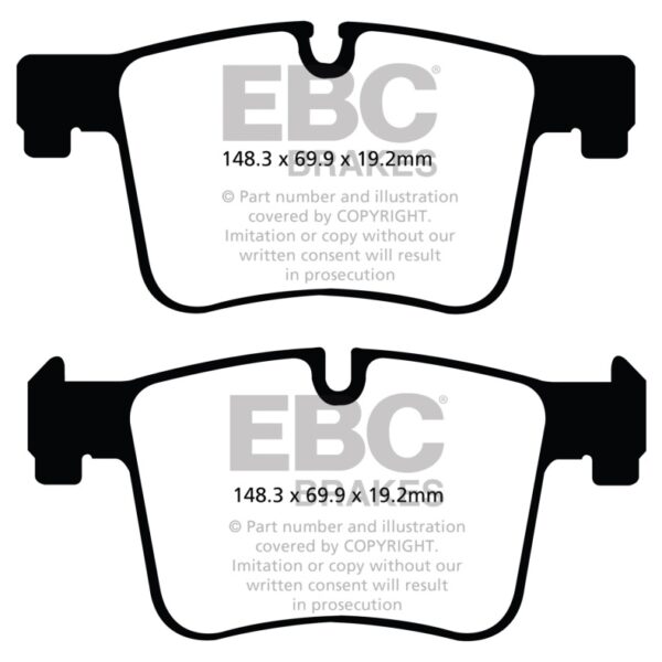 EBC 11+ BMW X3 2.0 Turbo (F25) Redstuff Front Brake Pads