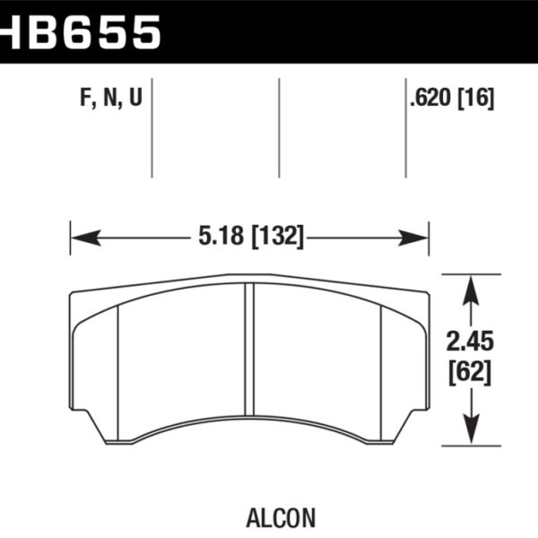 Hawk Alcon HPS 5.0 Street Brake Pads