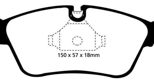EBC 99-02 BMW Z3 2.5 Redstuff Front Brake Pads