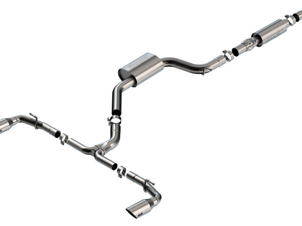 Borla 22-23 Volkswagen Golf GTI 2.0L AT/MT 3inch S-Type Cat-Back Exhaust - 4in Brushed SS Tips
