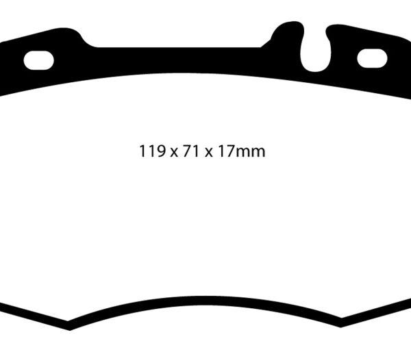EBC 02-04 Mercedes-Benz C32 AMG (W203) 3.2 Supercharged Redstuff Front Brake Pads