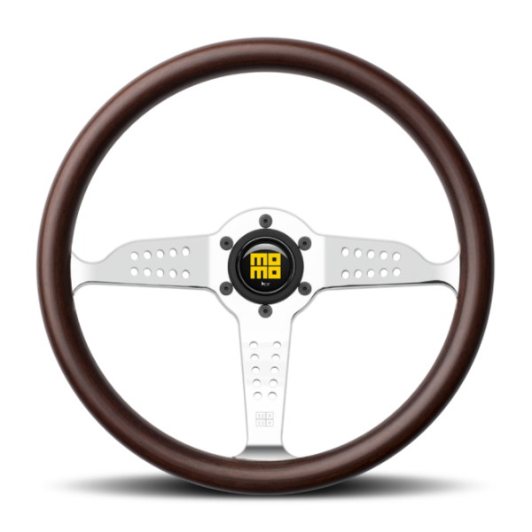 Momo Super Grand Prix Steering Wheel 350 mm - Mahogany Wood/Pol Spokes