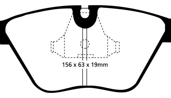 EBC 92-95 BMW M3 3.0 (E36) Redstuff Front Brake Pads