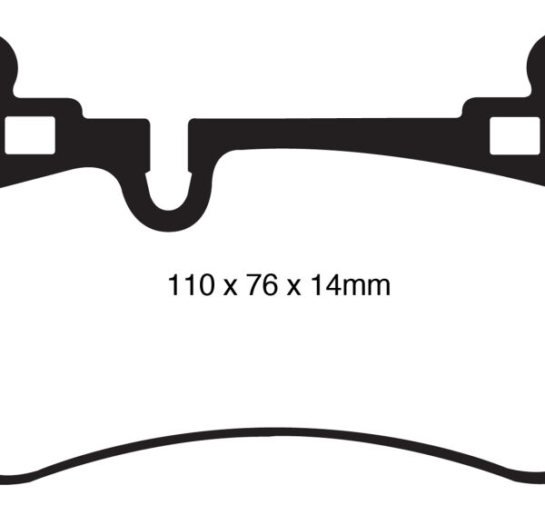 EBC 08-13 Mercedes-Benz C63 AMG (W204) 6.2 Redstuff Rear Brake Pads