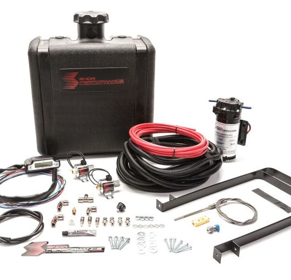 Snow Performance Stg 3 Boost Cooler Water Injection Kit Pusher (Hi-Temp Tubing and Quick-Fittings)