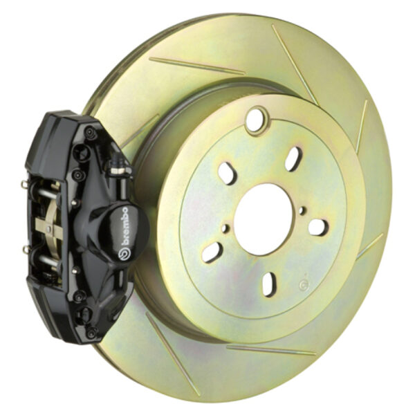 Brembo 92-98 318i/325i/328i Rear GT BBK 2 Piston Cast 2pc 294x19 1pc Rotor Slotted Type1-Black