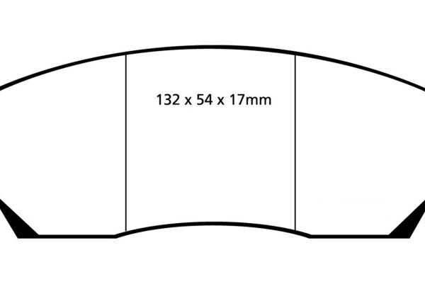 EBC 90-00 Aston Martin Vantage 5.3 (Twin Supercharged)(AP) Redstuff Front Brake Pads