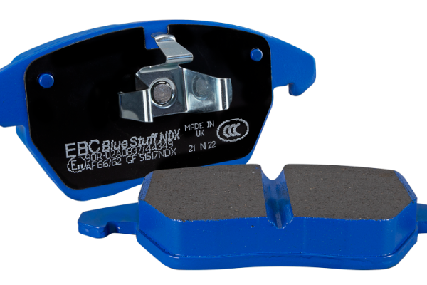 EBC Racing 12-19 BMW 3-Series (F30/F31/F34) Apollo-4 Caliper Bluestuff Racing Brake Pad