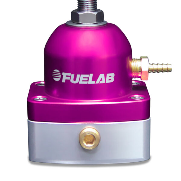 Fuelab 535 EFI Adjustable Mini FPR 90-125 PSI (2) -6AN In (1) -6AN Return - Purple