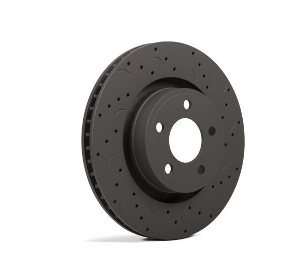 Hawk 07-15 Audi Q7 / 08-16 Porsche Cayenne Talon Cross Drilled and Slotted Front Rotors (Pair)