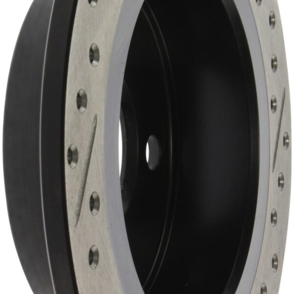 StopTech 14-15 Mini Cooper Base Slotted & Drilled Rear Right Rotor