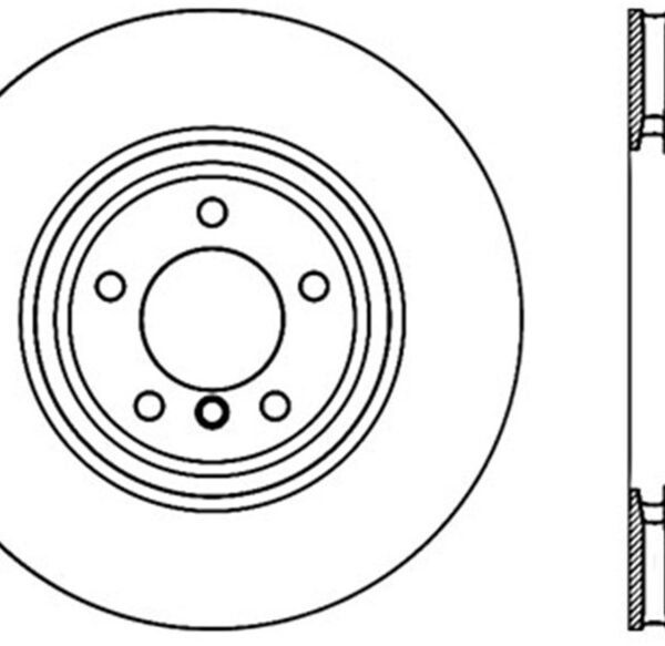 StopTech 07-13 BMW 3 Series Cryo Drilled Sport Left Front Rotor