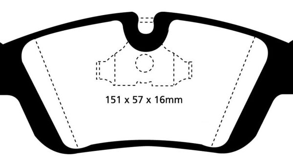 EBC 96-98 BMW Z3 1.9 Redstuff Front Brake Pads